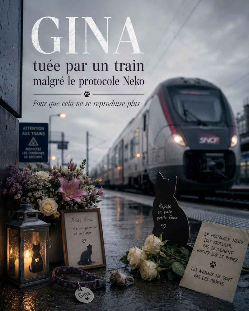 Gina décapitée par un train SNCF : si c'était un bébé humain, le train serait-il reparti ?